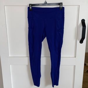Lululemon Blue fast and free 25”